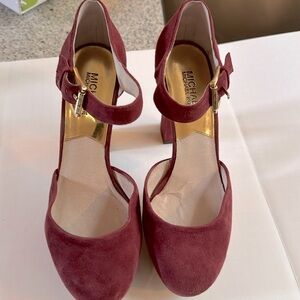 Michael Kors platform suede shoes
